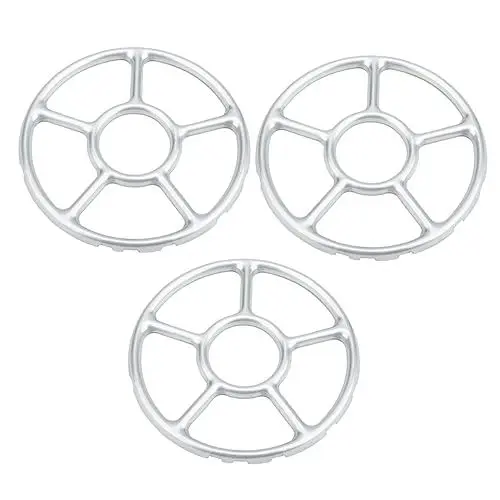 Produktbild: PRETYZOOM Edelstahl Gasherd Topflappen Wok Rack Gasherd Hilfsständer Hitzebeständiges Design