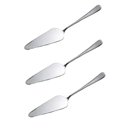 Produktbild: PRETYZOOM 3stücke Teiliges Kuchen Pizza-schaufel Multifunktionale Kuchenschneider Für Küche Ergonomisches Design Spülmaschinenfest Für Servieren Und Schneiden Silber