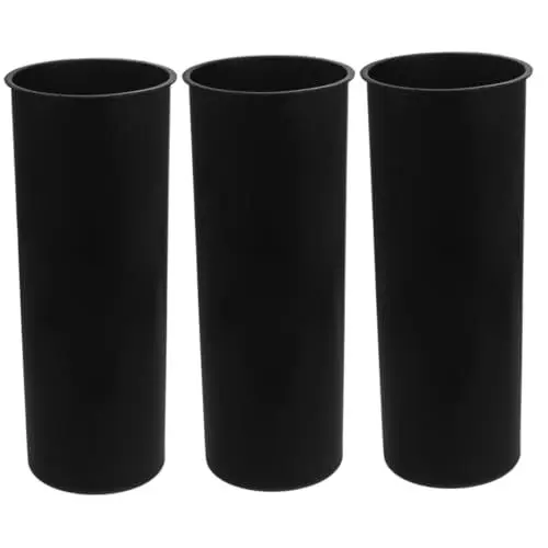 Produktbild: PRETYZOOM 3St Toilettenbürstenbecher für das Badezimmer kunststoffbecher plastikbecher toilettenreinigung WC-Reinigung Toilettenbürstenhalter aus Kunststoff Reinigungsbürstenbecher Black