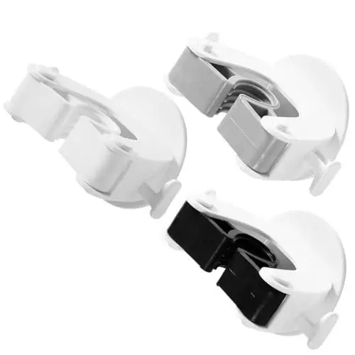 Produktbild: PRETYZOOM Vielseitiges Mopp-aufhänger-Set 3-teilig Zum Aufhängen An Der Besenhalter Ohne Bohren Home Organizer Für Badezimmer Küche Wohnzimmer Büro
