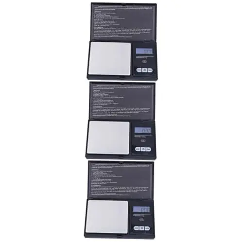 Produktbild: PRETYZOOM 3St digitale schmuckwaage gramm Tasche für Schmuckwaagen Formelspender digitale Paketwaage digitale Schmuckwaage 0,1g Anzahl Präzisionswaage kleiner Maßstab Schmuck Waage
