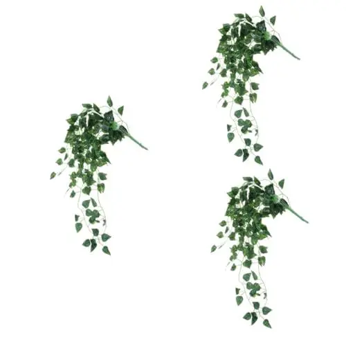 Produktbild: PRETYZOOM 3St hängende Sukkulenten falscher Scindapsus Zimmerpflanzen Anlage künstliche Pflanzen gefälschte Scindapsus-Blätter künstliche Scindapsus-Blätter Zierapfel schmücken Wassermelone