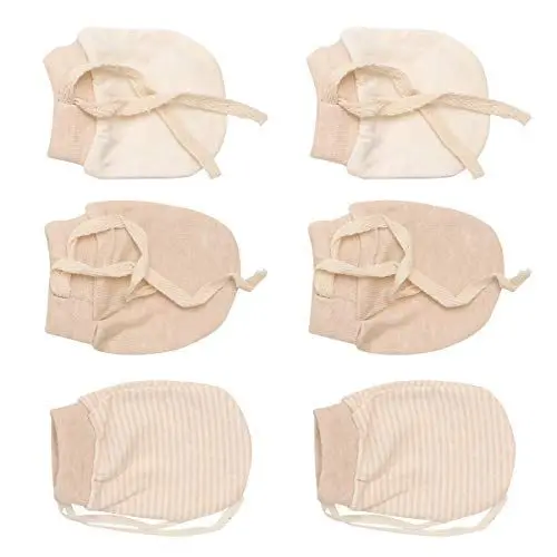 Produktbild: PRETYZOOM 3 Paare Baby Handschuhe Neugeborene Anti Kratz Fäustlinge Einstellbar Kratzhandschuhe Nette Kratzfäustlinge Baumwollhandschuhe für Infant Säugling Jungen Mädchen(zufällige)