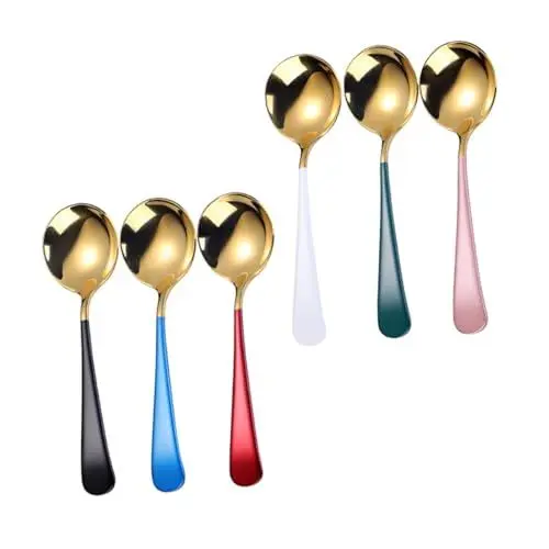 Produktbild: PRETYZOOM 3 Sätze 6Tlg Löffel afternoon tea geschiere esszimmer serviergeschirr kuchenmachiene caffe kaffeemschine restaurant party sachen Heimgeschirr Besteck Obstschaufel 401 Edelstahl
