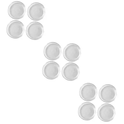 Produktbild: PRETYZOOM 3 Sätze Mini-dip-platten Saucen-teller Vorspeisengerichte Gewürzplatte Minibehälter Kitchen Accessories Küche Zubehör Sushi-sauce-schalen Küchengerät Glas Transparent 4 Stück * 3