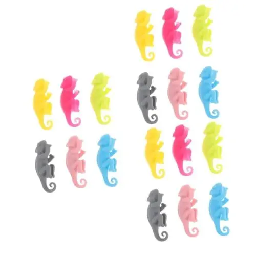 Produktbild: PRETYZOOM 3 Sätze Weinglas-logo Weinprobe Weinverkostung Trinkglasmarker Partyzubehör Wine Lovers Kelch Charme Kennung Für Becher Bierglas-marker Weinglas-anhänger Kieselgel 6 Stück * 3