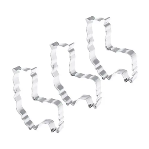 Produktbild: PRETYZOOM 3st Alpaka Ausstechformen Weihnachten Alpaka Ausstecher Ausstechformen Aus Edelstahl Alpaka-keksausstecher Weihnachtsplätzchenformen Keksform Ente Backgeschirr Kind
