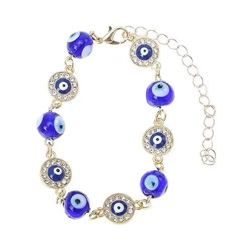 Produktbild: PRETYZOOM 3st Armband Mit Blauen Augen Steinschmuck Für Frauen Schmuck Für Damenarmband Charm-armband Für Kinder Edelsteinarmbänder Für Frauen Uhrenarmbänder Augapfel Fräulein Glas