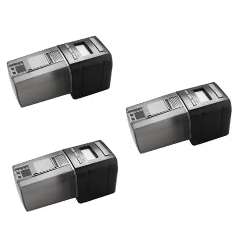 Produktbild: PRETYZOOM 3st Fischfutter Zubehör Für Aquarien Teichfutter Timing-Feeder Automatischer Futterautomat Aquarienfutter Goldfischglas Zubringer