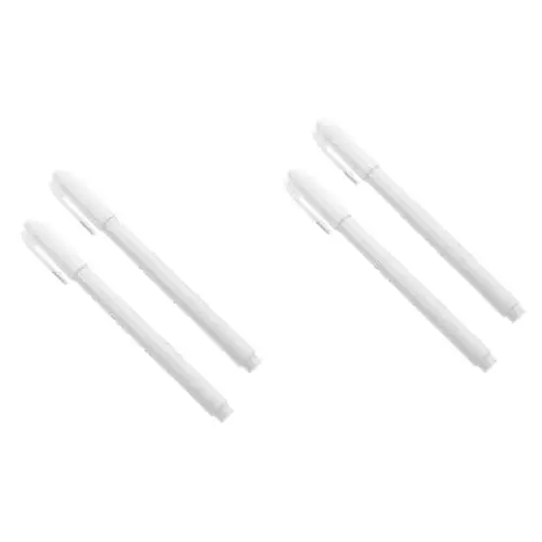 Produktbild: PRETYZOOM 4 Stück Backen pigmentierung stift zuckerstangen zuckersticks Tortendekoration Stifte Keksstift Essbarer Pigmentmarker Essbarer Pigmentstift zum Backen von Malstiften Plastik Weiß