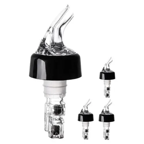 Produktbild: PRETYZOOM 4 Stück Barzubehör Verteilung Cocktailausgießer Konischer Stopfen Für Essig Top-weinflaschenverschlüsse Ausguss Einer Olivenölflasche Ausgießer Für Weingetränke Edelstahl 304