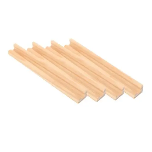 Produktbild: PRETYZOOM 4 Stück Base Domino-Organizer Fliesenhalter Dominohalter für Dominosteine Spielkartenhalter tragbares Gestell Multifunktions-Dominohalter Domino-Zubehör Ausstellungsstand hölzern