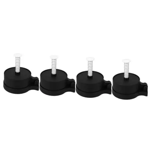 Produktbild: PRETYZOOM 4 Stück Burgerpresse Pattypresse Burgermacher Burgermaschine Grillfleischpresse runder burger maker Steakpresse Werkzeug zur Herstellung von Burgern Patty-Pressformen pp Black