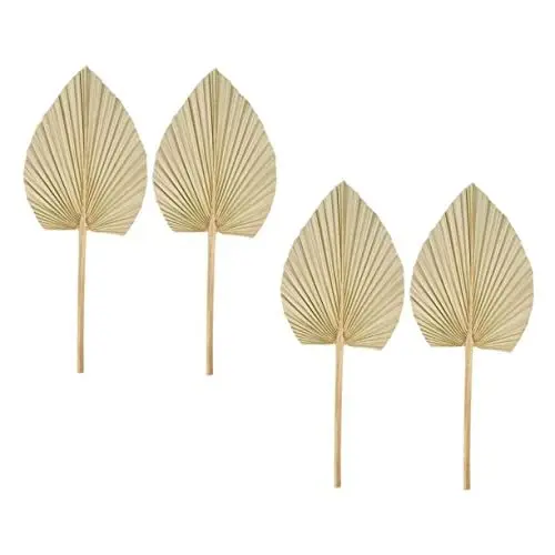 Produktbild: PRETYZOOM 4 Stücke Natürliche Palm Blatt Dekorationen Künstliche Blume Anordnung Für Home Party
