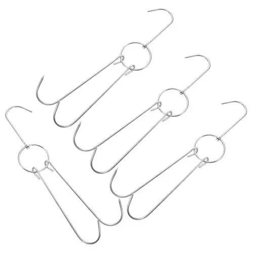 Produktbild: PRETYZOOM 4er-pack Fleischhaken Aus Edelstahl Grillaufhänger Ofenhaken Küchenhaken Haken Geflügelhaken Grillhaken Für Die Fleischverarbeitung 29 Cm