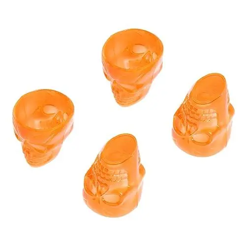 Produktbild: PRETYZOOM 4 Stück Halloween Skelette Trinkbecher Halloween-Tasse Tassen halloween tischdeko halloween mug Halloween-Festival-Pokal Tasse mit Totenkopfmuster LED Wasserbecher