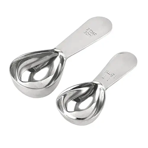Produktbild: PRETYZOOM 4 Stück Kaffeelöffel Einfacher Löffel Messbecher Für Flüssigkeiten Teelöffel Backen Messlöffel Kochen Espresso-shots Edelstahl 304 Pulver Rostfreier Stahl