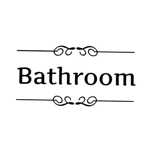 Produktbild: PRETYZOOM Buchstaben-toilettenaufkleber 4 Stück Pvc Wanddekoration für Einkaufszentren und Badezimmer Zu Hause