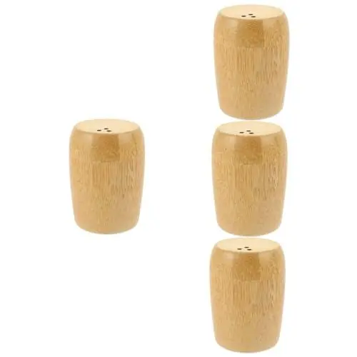 Produktbild: PRETYZOOM 4er-box Zahnstocherhalter Aus Bambus Tasche Spender Tank Zahnstocher Aus Reise Empfindlicher Zahnstocherbehälter Halter Für Obstpflücker Zinn Tür Light Brown