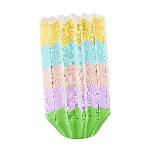 Produktbild: PRETYZOOM 50stücke Cupcake Wrapper Hochtemperaturbeständige Lebensmittelechte Muffinförmchen Gemischten Farben Für Hochzeiten Partys Und Besondere Anlässe Praktische Backformen Für