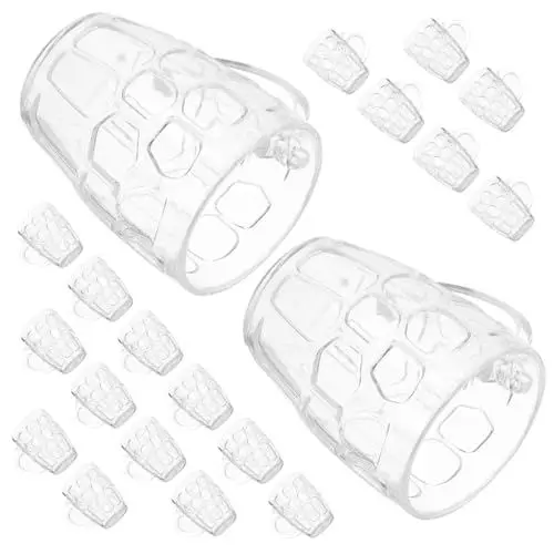 Produktbild: PRETYZOOM Realistische Miniatur-bierkrüge 50 Stück Mini-bierbecher Aus Kunststoff Für Puppenhäuser Und Grillveranstaltungen