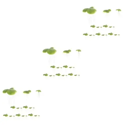 Produktbild: PRETYZOOM 54 STK künstliche Entengrütze Aquarienanlage Glasdekor gefälschte Pflanze künstliche Pflanzen Blattpflanzen Teichlandschaft Miniatur Wasserpflanzen Aquarium Rasen schmücken Anlage