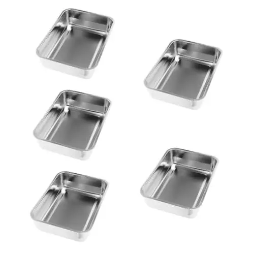 Produktbild: PRETYZOOM 5St Backgeschirr ausstecher rentier gutsküche rost stop gußpfannen für grill plätzchenausstecher kuh Obsttablett flache Pfanne Keks-Backblech Fischschalen Bratblech Edelstahl 304