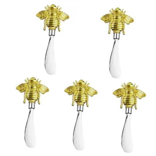 Produktbild: PRETYZOOM 5St Buttermesser Käse ausstecher rentier Butter Aufstrichmesser esstisch butter spreader knife glatt Besteck Butterstreuer erdnussmarmelade spatel Butterschaber Rostfreier Stahl