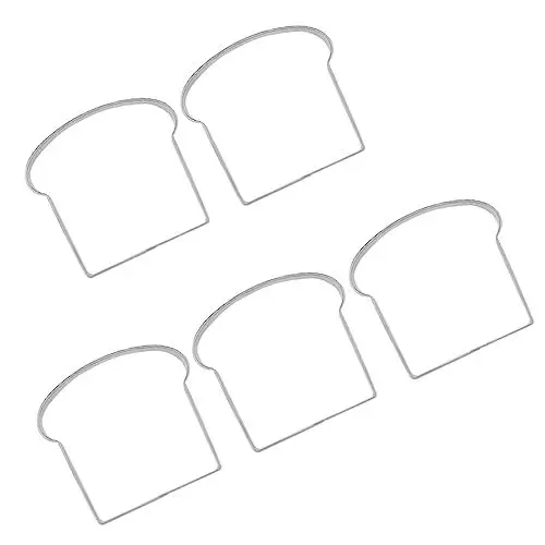 Produktbild: PRETYZOOM 5St DIY-Keks Kuchenrichtmaschine aus Edelstahl Toastform Kuchen für die Babyparty Backen Kekse brotschneidemaschine Ausstechform Keksausstecher Obst Keksform Stanzen Schimmel Kind
