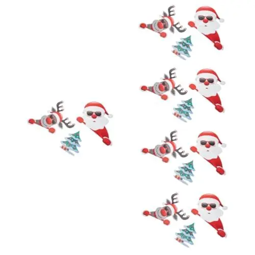 Produktbild: PRETYZOOM 5 Sätze Weihnachtsaufkleber fürs Auto Weihnachtsauto Dekoration Magnetische Weihnachtsdekoration weihnachtsautoaufkleber Schließfachmagnete Magnetische Weihnachtsaufkleber PVC