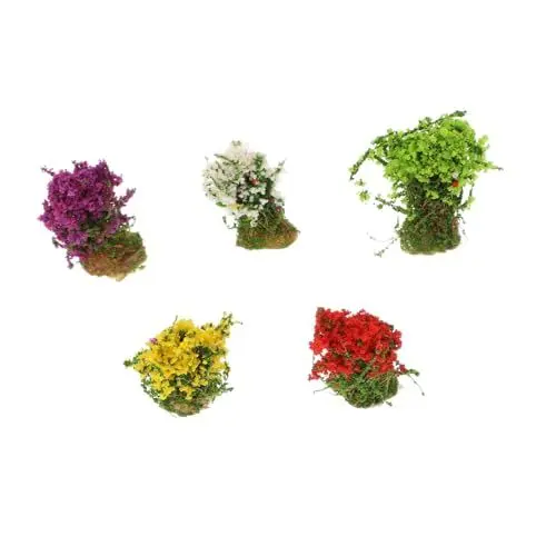 Produktbild: PRETYZOOM 5st Grasschuppen Miniatur-blumenmodell Künstliche Büsche Miniaturornament Außendekorationen Künstliche Outdoor-sträucher Mini-Ornament Für Statisches Gras Zugblume Harz