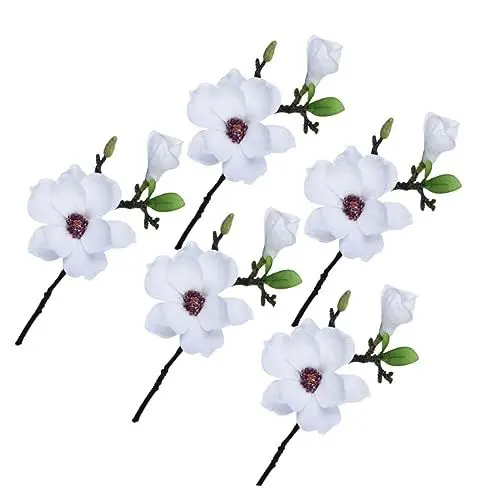 Produktbild: PRETYZOOM Künstliche Seidenblume Gefälschte Magnolien Dekorationen Für Zuhause Hochzeit Geschäft
