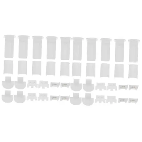 Produktbild: PRETYZOOM 64 STK Plissee-laschen Plissee-reparaturwerkzeug Blindes Reparaturteil Plissee-reparaturlasche Ersatzteil Plissee Blindteile Faltenvorhänge Vorhang Pom Kunststoff Material Ersetzen