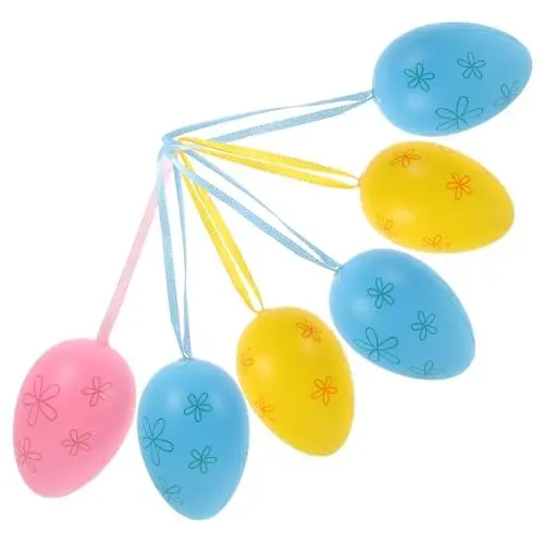 Produktbild: PRETYZOOM 6 Stücke Ostern Dekorationen Flauschigen S Ybbies Prefilled Ostern Eier Ostern Ornament