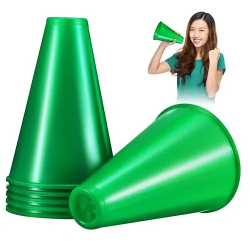 Produktbild: PRETYZOOM Lauter Megaphon-Lautsprecher 6 Stück Kunststoff Cheer-Megaphone Für Partys Kundgebungen Cheerleading Sportveranstaltungen