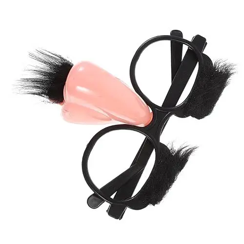 Produktbild: PRETYZOOM 6 Stk Neuartige Clownbrillen Lustige Brille Des Alten Mannes Cosplay-brille Osterpartyzubehör Schnurrbart Brille Neuheit-clown Gefälschte Brille Dekor Die Bankett Aufblasbar