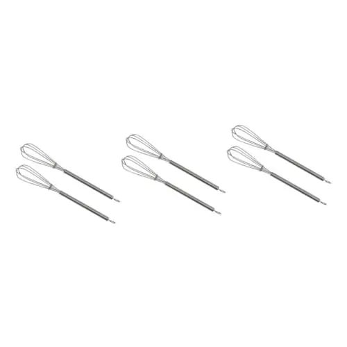 Produktbild: PRETYZOOM 6stücke Edelstahl Haarfarbe Rührbesen Handmixer Für Salon Zuhause Rostfrei Leicht Komfortabel Zum Mischen Von Haarfärbemitteln Und Cremes