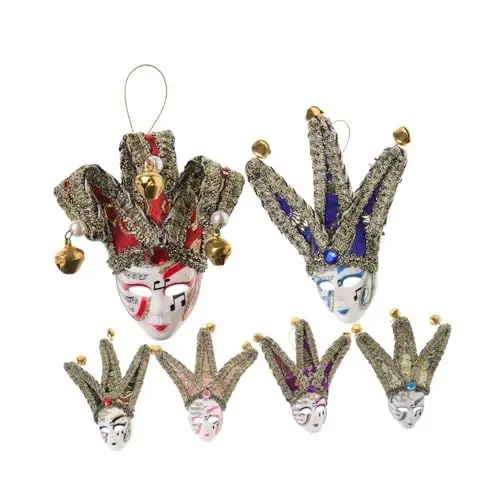 Produktbild: PRETYZOOM 6 Stücke Maske Form Kühlschrank Magnete Cartoon Clown Design Pp Stoff für Home Decor Realistische Entzückende Magnetische