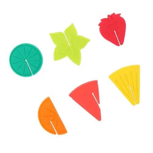 Produktbild: PRETYZOOM 6st Kelchmarkenerkenner Martini Fruchtwein Charme Party-cup-kennung Fruchtcocktail Trinken Tasse Kennung Tassenmarkierung Etiketten Für Weinflaschen Weinbecher-marker Kieselgel