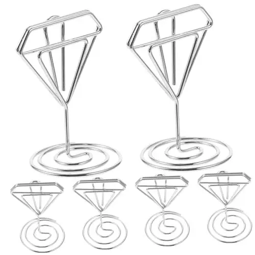 Produktbild: PRETYZOOM 6 Stücke Hochzeit Tischkartenhalter Tisch Nummer für Tafelaufsätze