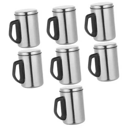 Produktbild: PRETYZOOM 7St Thermosbecher Isolierbecher Thermoskanne Lebensmittelbehälter Reisebecher aus Edelstahl wasserflasche Isolierflasche Warmhaltende Tasse Rostfreier Stahl Mann