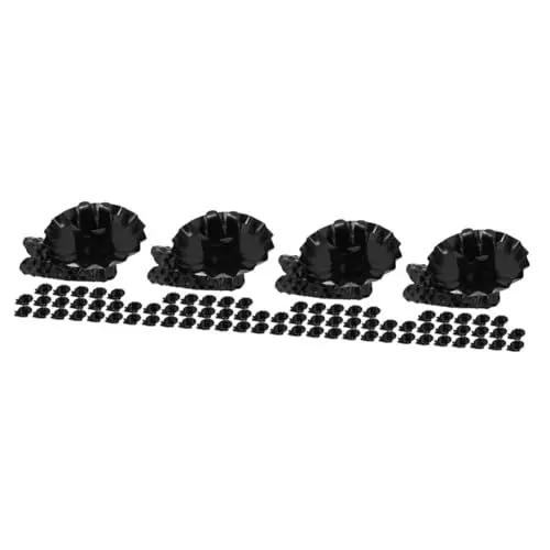 Produktbild: PRETYZOOM 80 STK Weihnachtskerzenhalter Teelichtbecher Weihnachts-Kerzenhalter-Clips weihnachtsbaumkerzenhalter Schwarzer Kerzenhalter Baumkerzenclip Weihnachtsbaum-Kerzenhalter-Dekoration