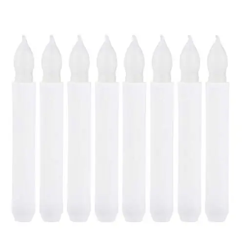 Produktbild: PRETYZOOM 8stücke Led-flammenlose Kerzen Dekorative Led-simulationskerzen Für Halloween Weihnachten Party Ohne Batterie Leuchtende Kerzenlichter