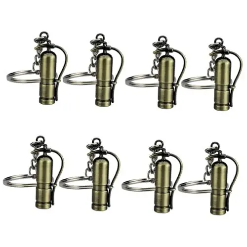 Produktbild: PRETYZOOM 8 Stk Feuerwehr mann Schlüssel anhänger Hammer Schlüsselanhänger Feuerwehr Charme Schlüsselanhänger Feuerwehrmann Schlüsselanhänger Auto charms anhänger Taschenanhänger