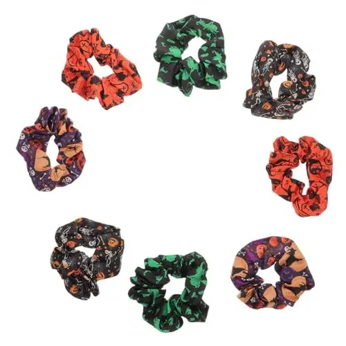 Produktbild: PRETYZOOM Halloween-haar-accessoire 8-teiliges Haargummi für Frauen Bunte Haarseile Pferdeschwanz-