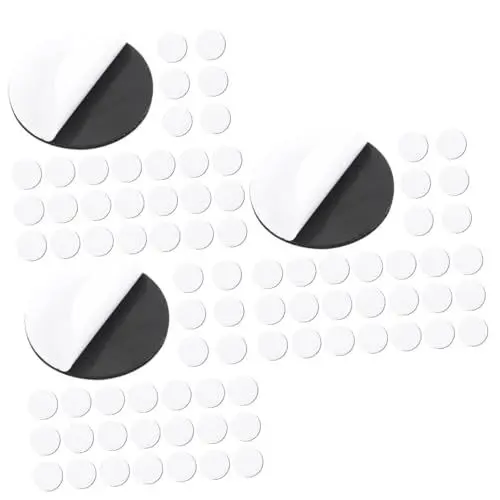 Produktbild: PRETYZOOM 90 Paare Fester Heimdekorationsbedarf Zweiseitiges Klettbänder 2-seitiges Klebeband Tischdecke Aus Kunststoff Kissengreifer Klettband Teppich Schmücken PVC