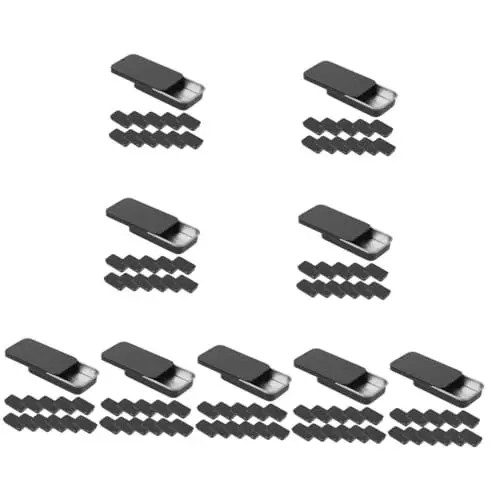 Produktbild: PRETYZOOM 9 Sätze Blechdose Schieben Essiggummi Leere Dosen Mini-lebensmittelbehälter Mini-organizer Für Kleine Blechdosen Apfelwein Mini-dose Leopard Halter Weißblech Black 12 Stück * 9