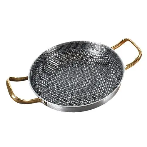 Produktbild: PRETYZOOM Bratpfanne Antihaftbeschichtet Edelstahl Kochgeschirr Wabenpfanne Für Meeresfrüchte 26 Cm