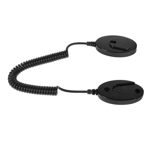 Produktbild: PRETYZOOM Telefon-haltelasche Mit Sollbruchstelle Und Einziehbarem Kabel Schwarze Ellipse Diebstahlsicherung