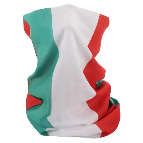 Produktbild: PRETYZOOM Bandana Schlauchschal Italien Flagge Sonnenschutz Halstuch Stirnband Kopftuch Nackenschutz Elastiche Schal Sturmhaube Unisex Sport Camping Radfahren Angeln Wandern Laufen Motorrad